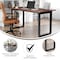 Flash Furniture Redmond 60x30 Conf Tbl w/1in. Thick Dbl Sided Laminate Tbl Top w/PVC and U-Frame Steel Bse, Walnut MT-M6030-WLT-UBF-GG - alternate 2